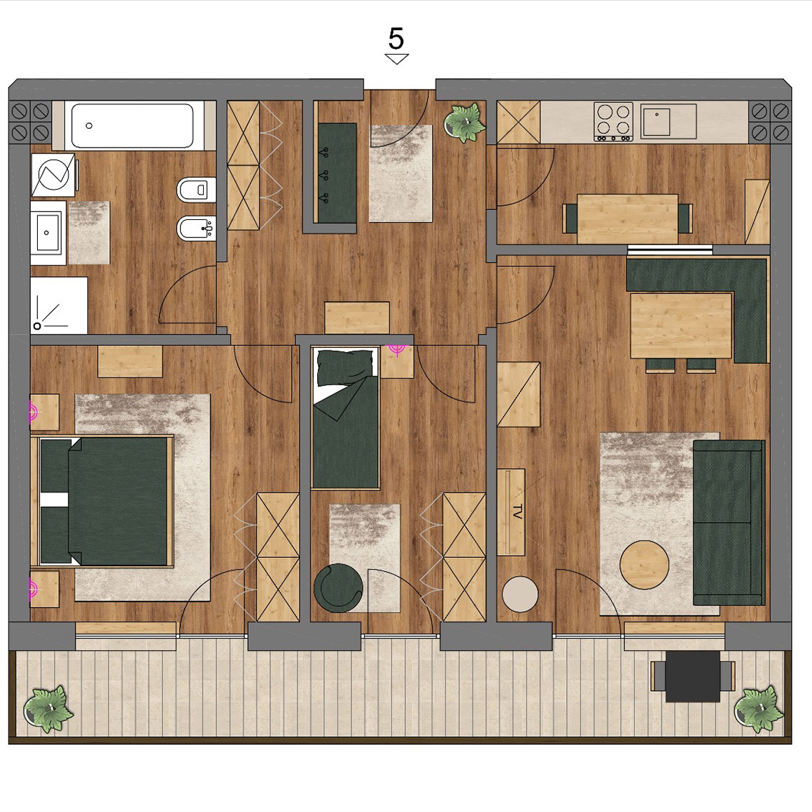 Leo's Chalet Detail